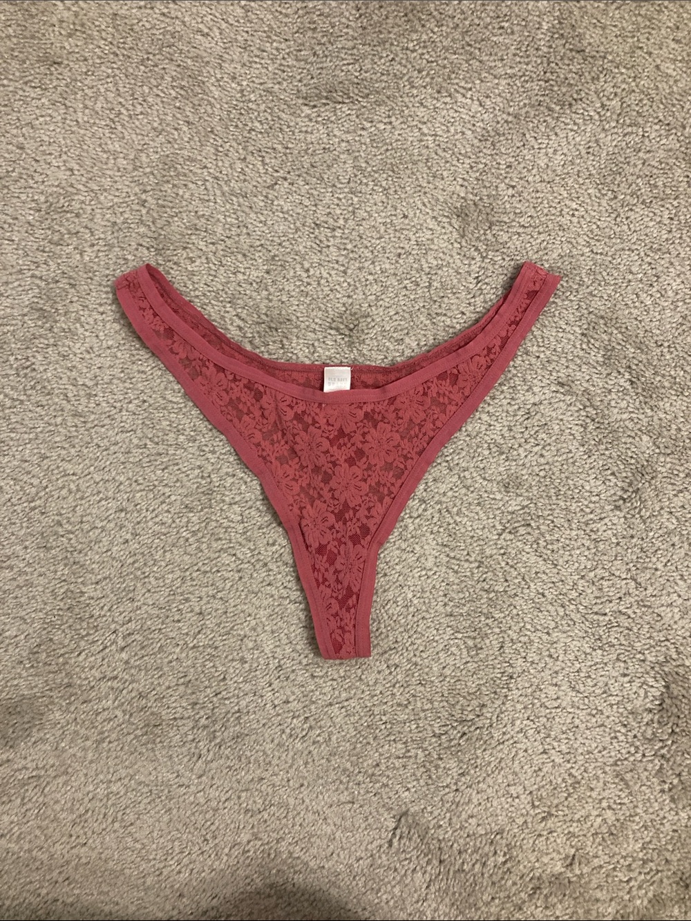 Old Navy Rose Lace Thong Underwear-NWOT